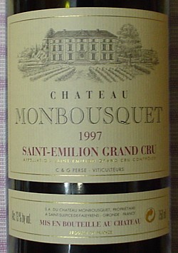 051129　Chateau Monbousquet 1997 Saint-Emilion Grand Cru.jpg