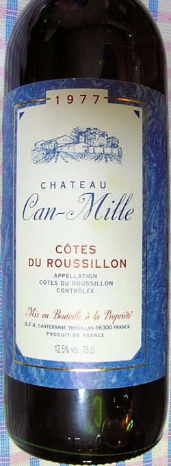 051220 Chateau Can-Mille 1977 Cotes du Roussillon.jpg